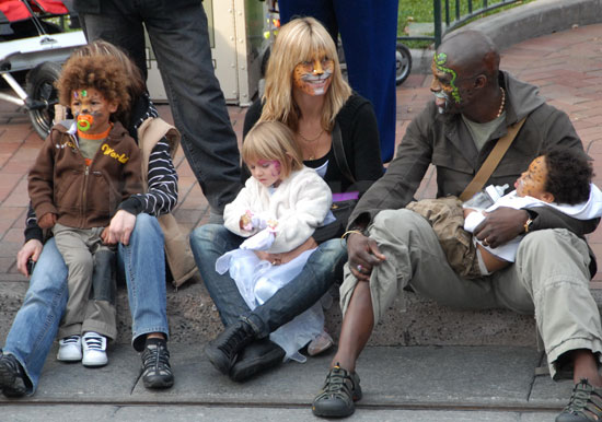 heidi klum and seal and kids. Heidi Klum and children