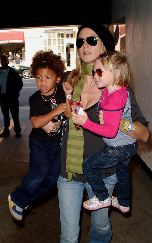 heidi klum and seal and kids. It is clear that children Leni