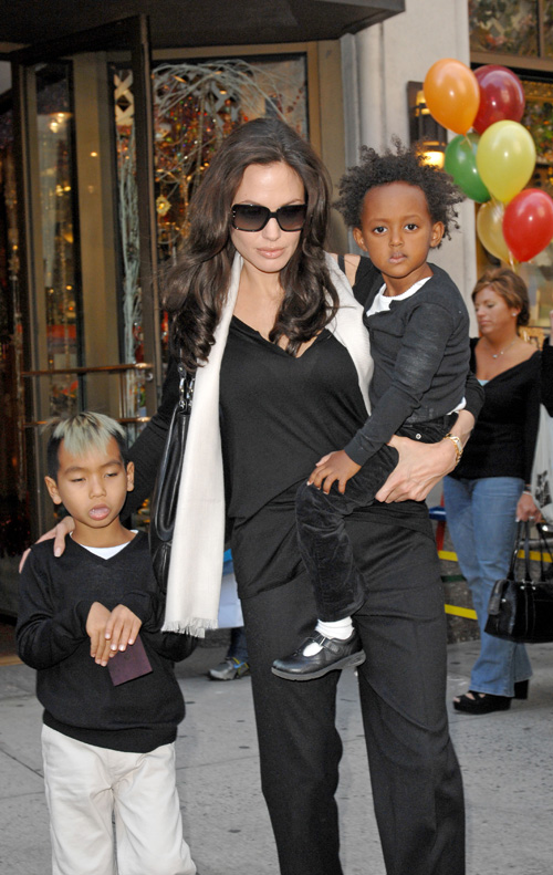 angelina jolie children photos. Actress Angelina Jolie says