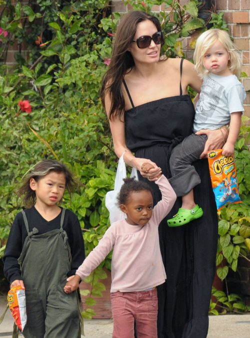 Angelina on traveling with the kids