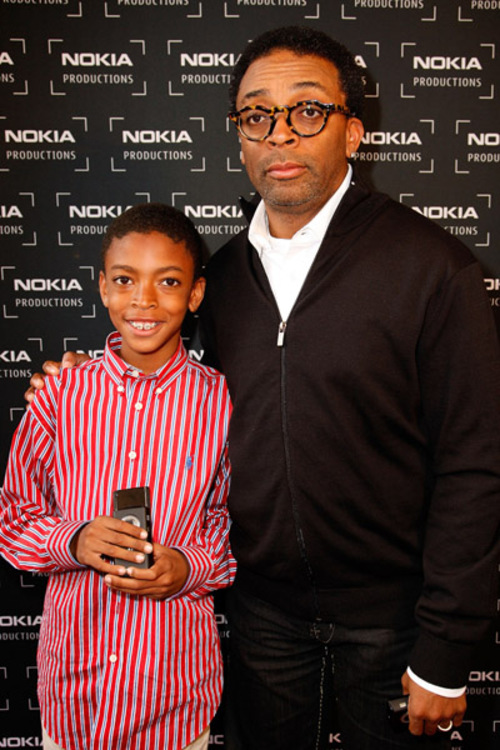 SPIKE LEE WITH SON AT NOKIA PRODUCTION LAUNCH | BLACKCELEBRITYKIDS- Black  Celebrity Kids,babies,and their Parents